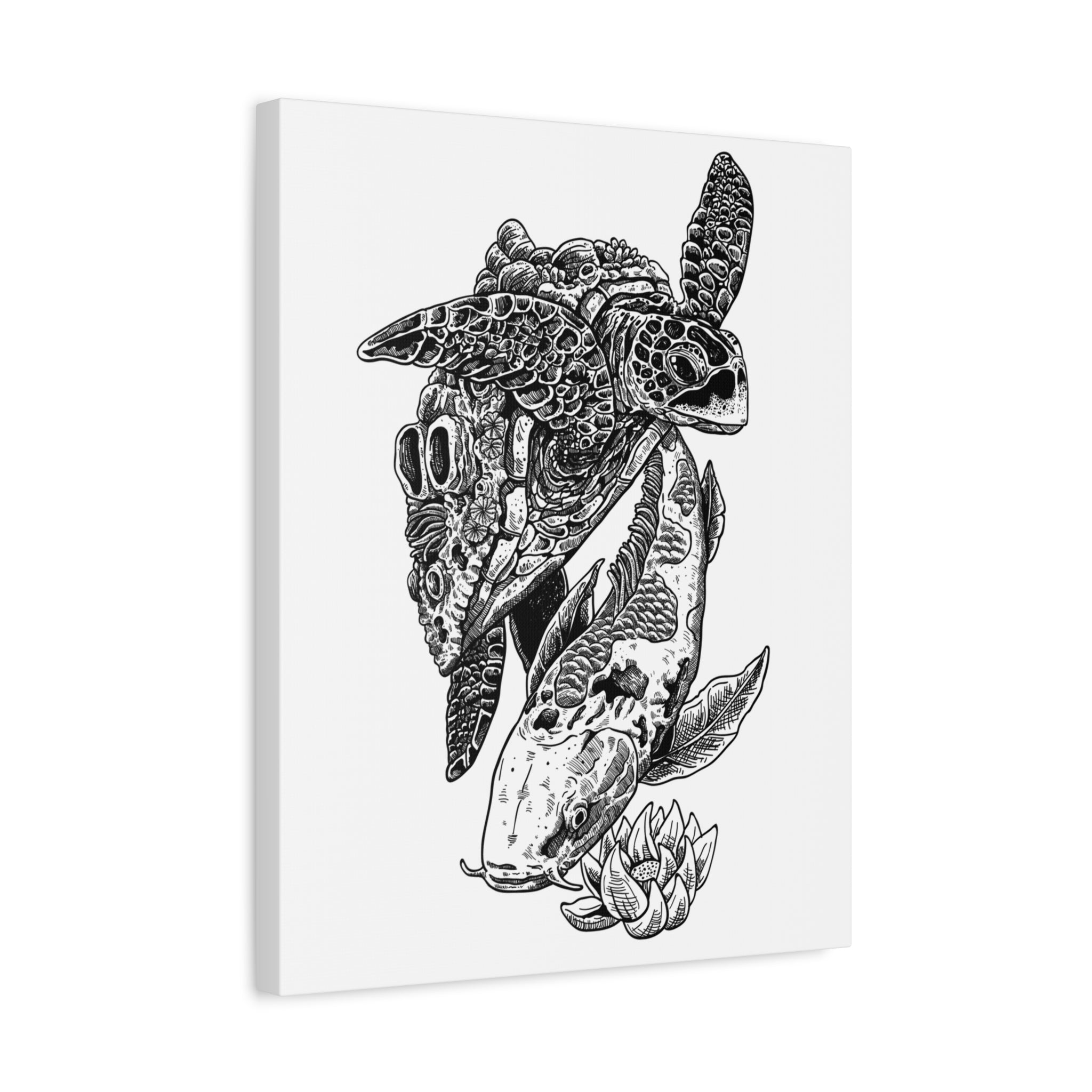 Koi & Sea Turtle Serenity