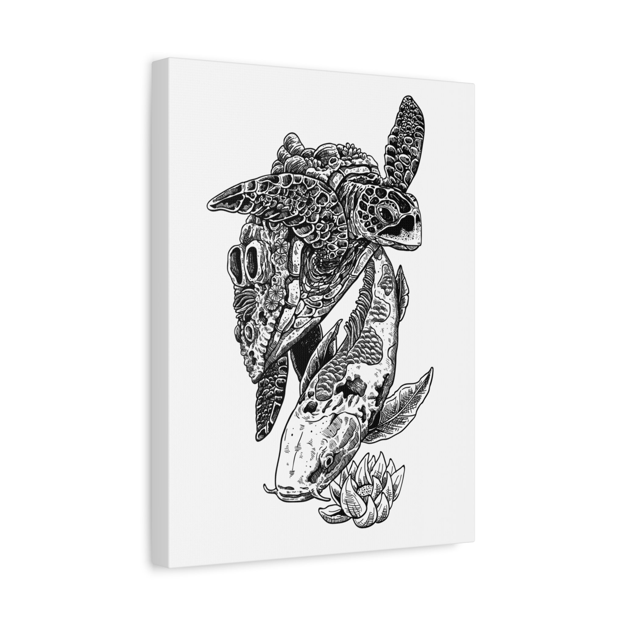 Koi & Sea Turtle Serenity